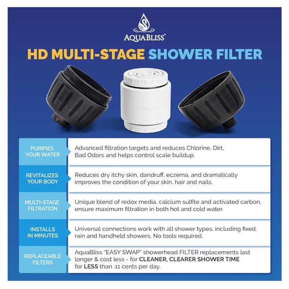 Aqua bliss Shower Head Filter in Oil Rubbed Bronze - Picture 3 of 7